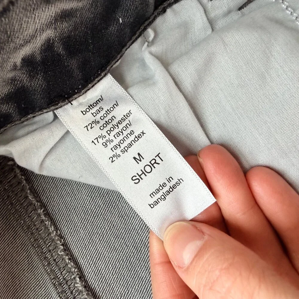 M Jeans Maurices Super Skinny High Rise Curvy Fit Gray Denim Jeans M Short - Picture 6 of 10